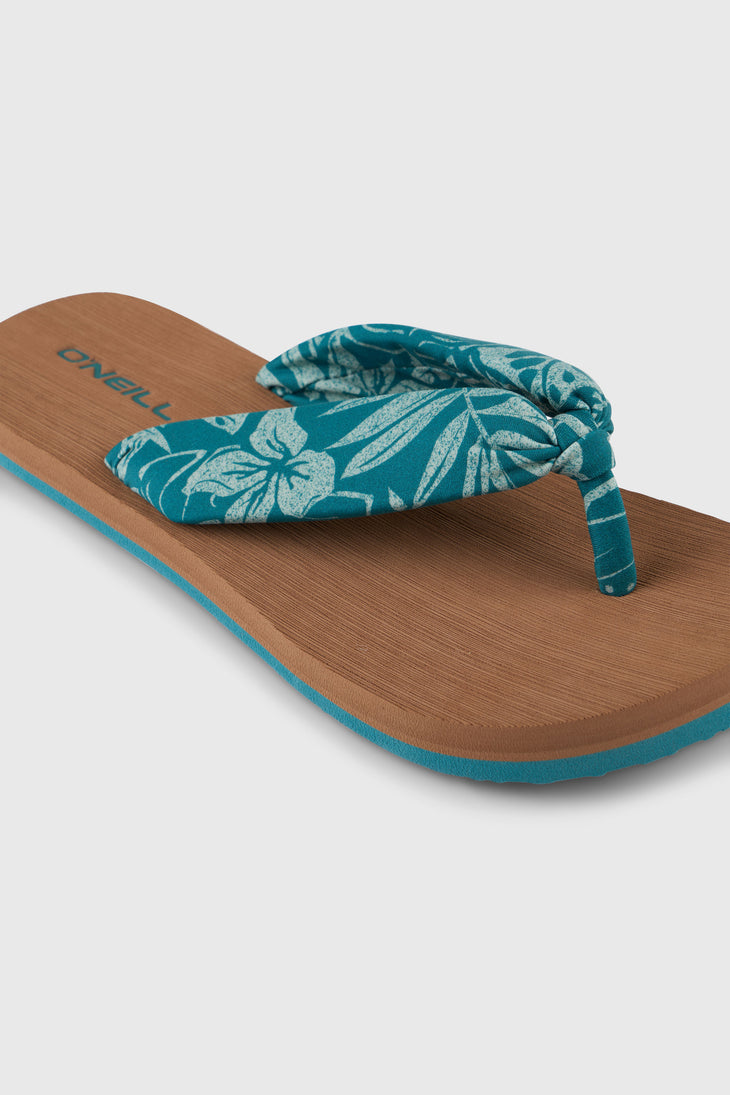 Tongs Ditsy Sun | Green Island Sky