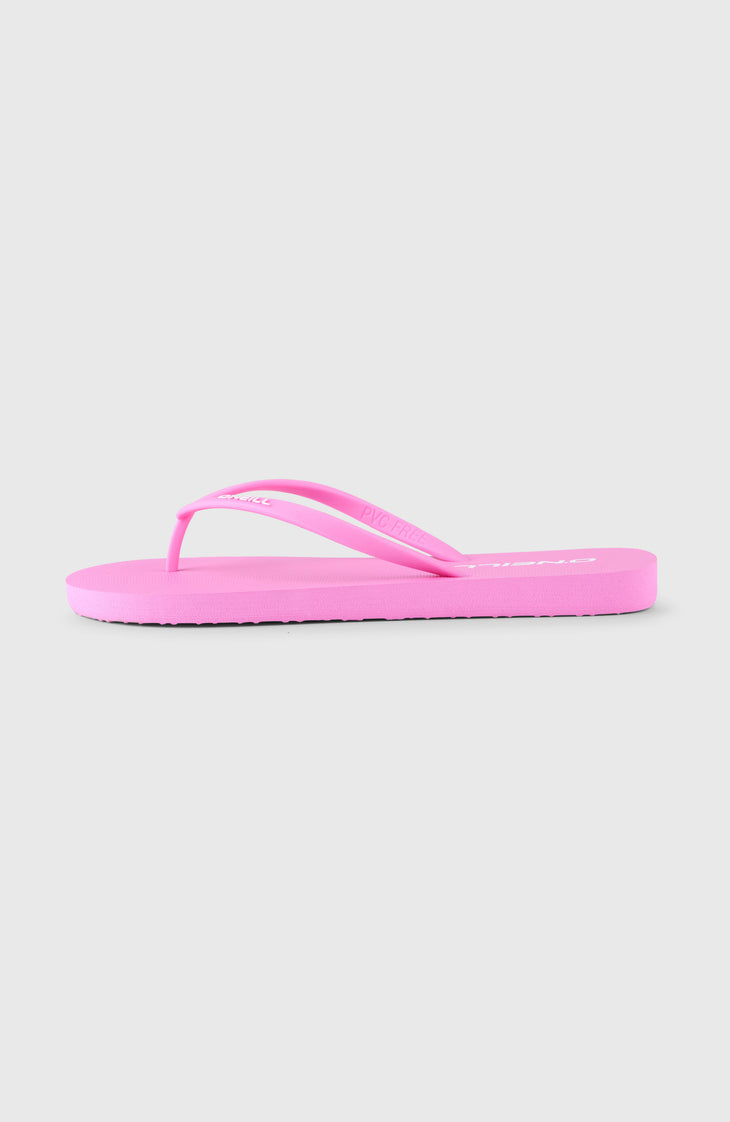 Tongs Profile à petit logo | Electric Fuschia