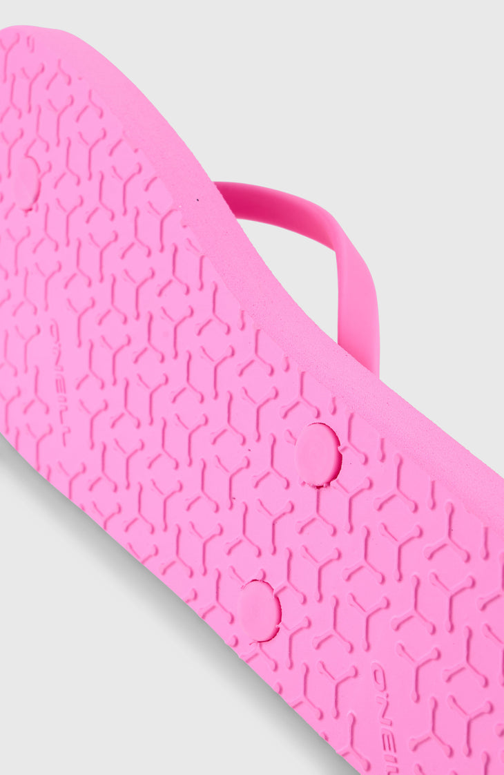 Tongs Profile à petit logo | Electric Fuschia