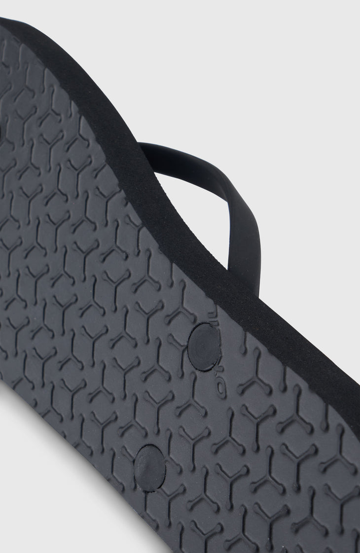 Tongs Profile à petit logo | Black Out
