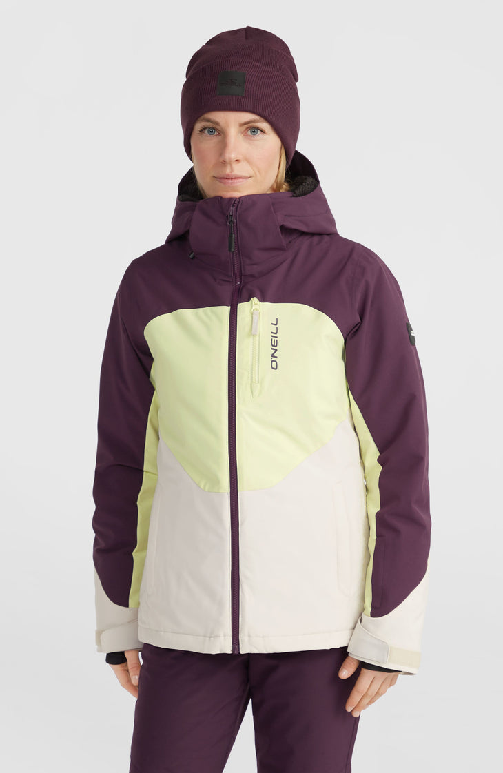 Veste de ski Carbonite | Aubergine Colour Block