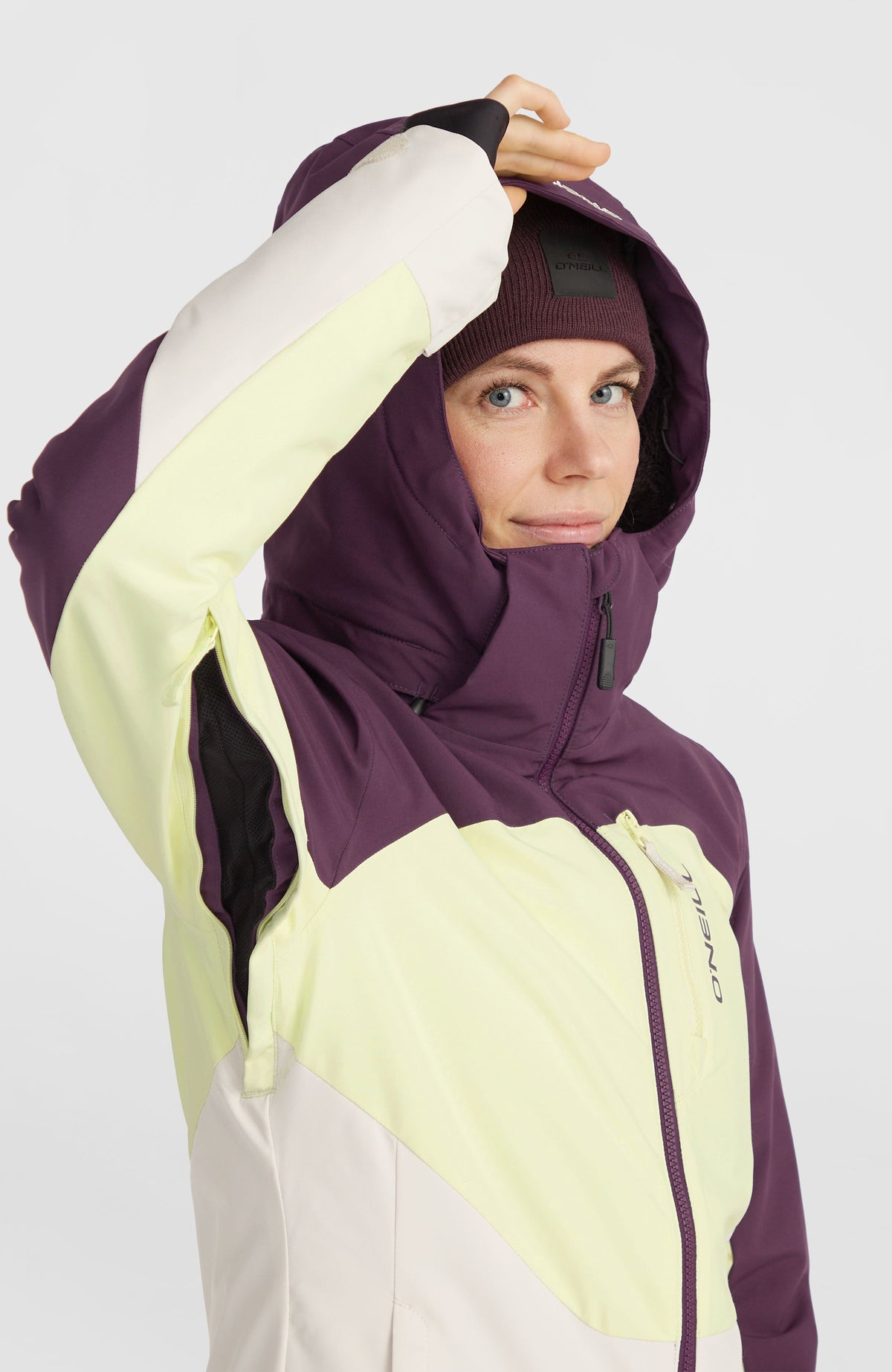 Veste de ski Carbonite | Aubergine Colour Block