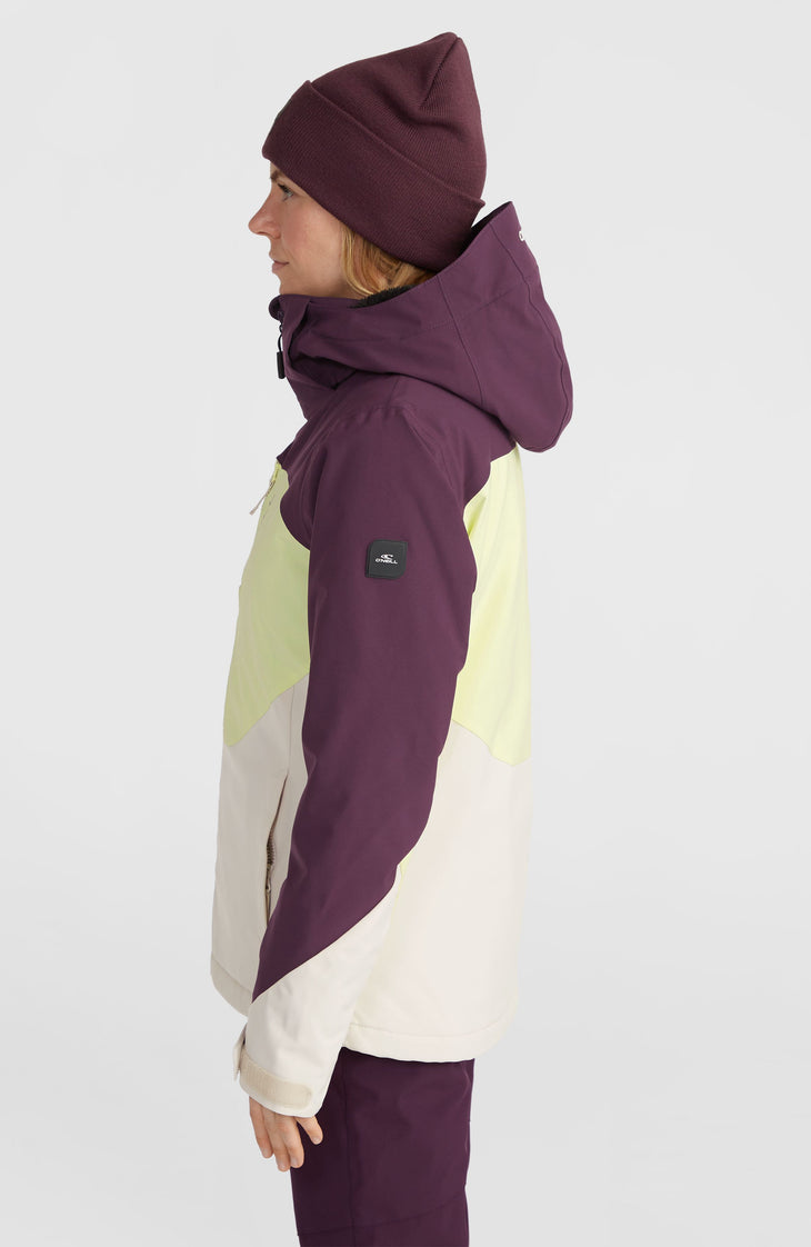 Veste de ski Carbonite | Aubergine Colour Block