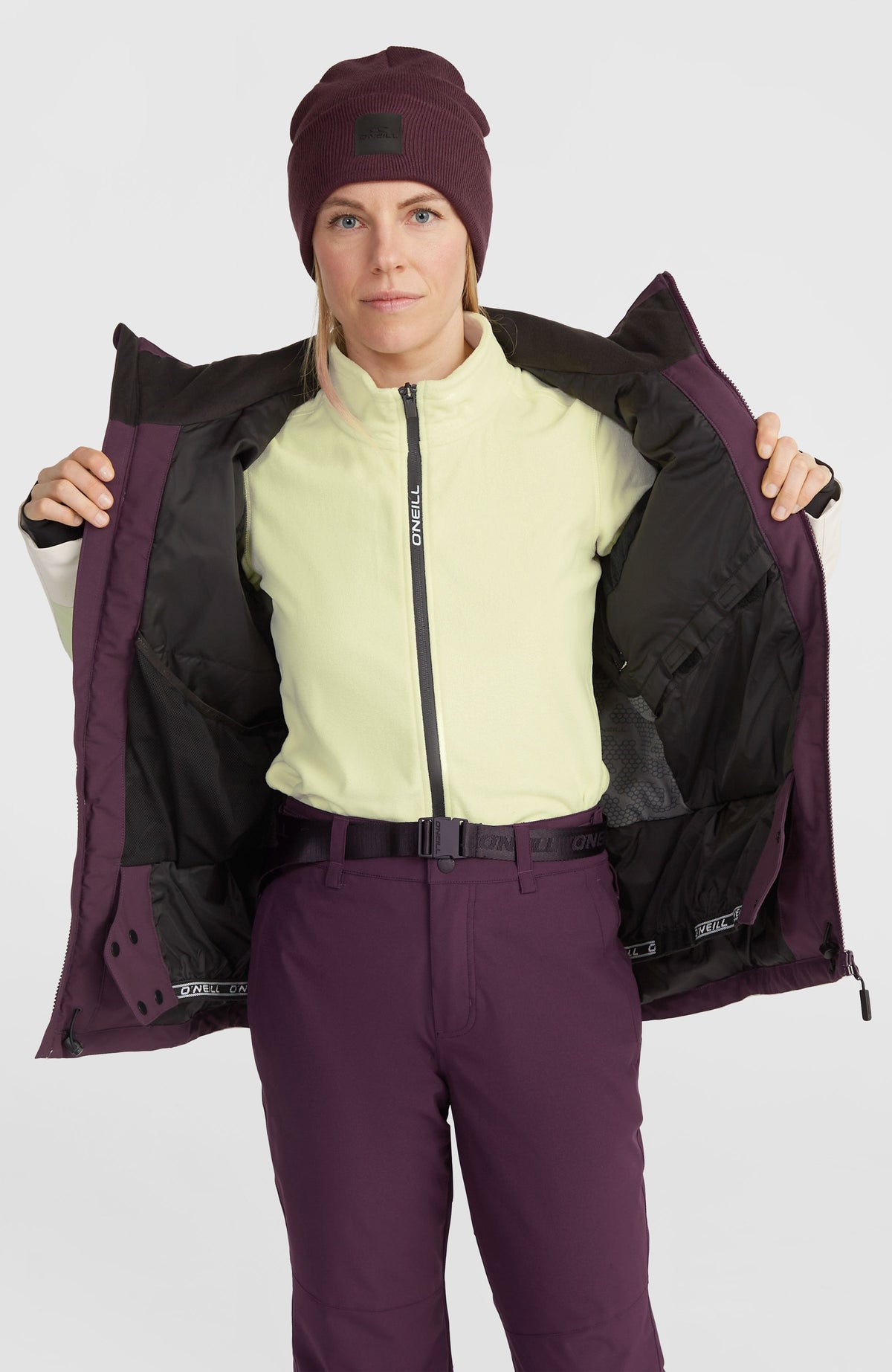 Veste de ski Carbonite | Aubergine Colour Block