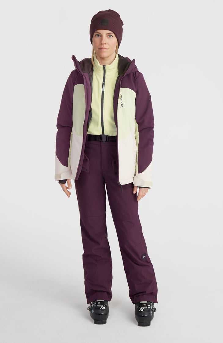 Veste de ski Carbonite | Aubergine Colour Block