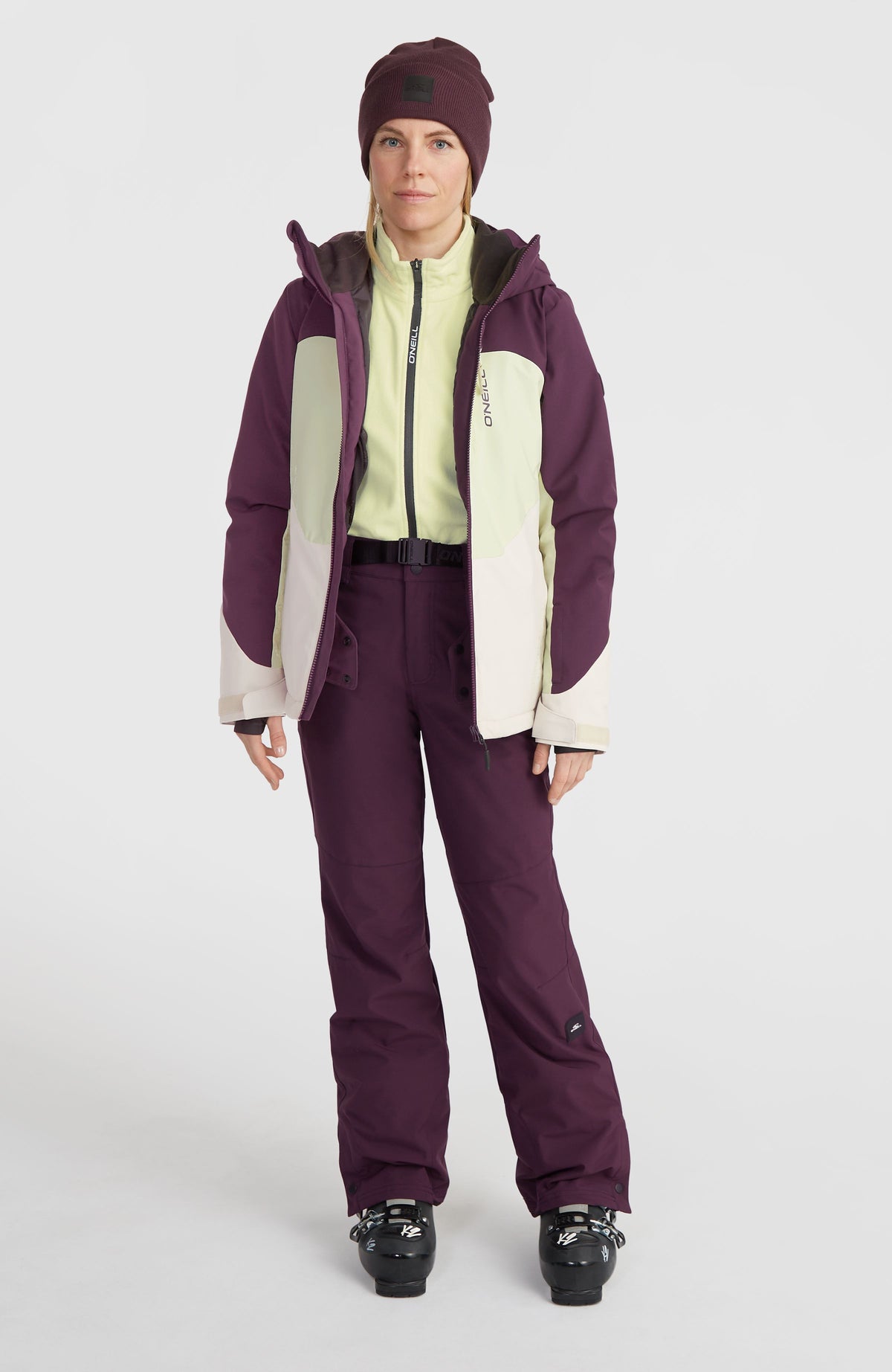 Veste de ski Carbonite | Aubergine Colour Block
