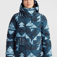 Doudoune Z.E.N Hybrid | Blue Triangle Ikat