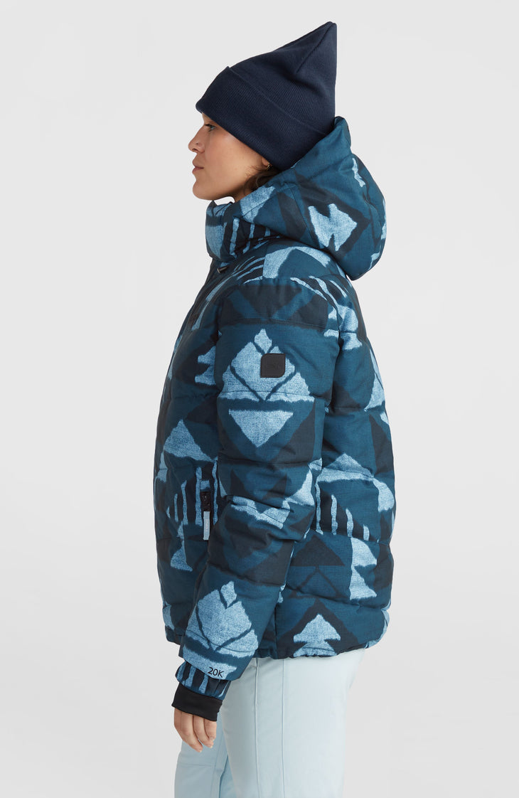 Doudoune Z.E.N Hybrid | Blue Triangle Ikat