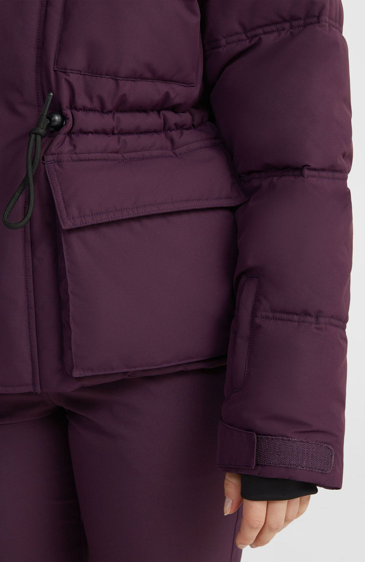 Veste de ski Z.E.N. Hybrid | Aubergine