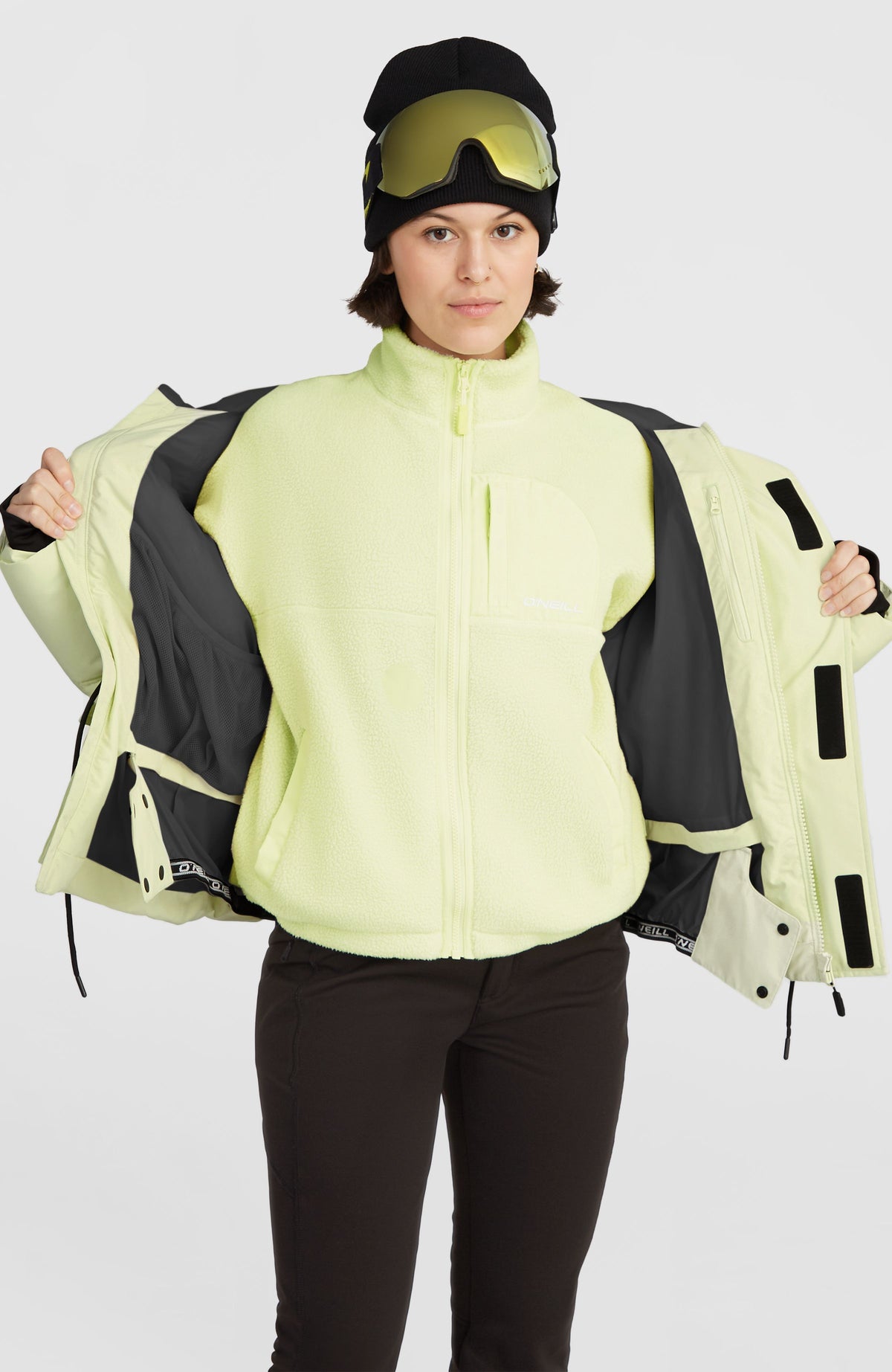 Veste de ski Z.E.N. Hybrid | Lime Wash