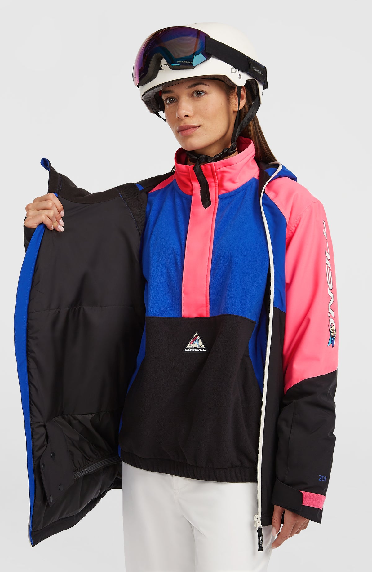 Veste de ski asymétrique FWC'Play | Active Blue Colour Block