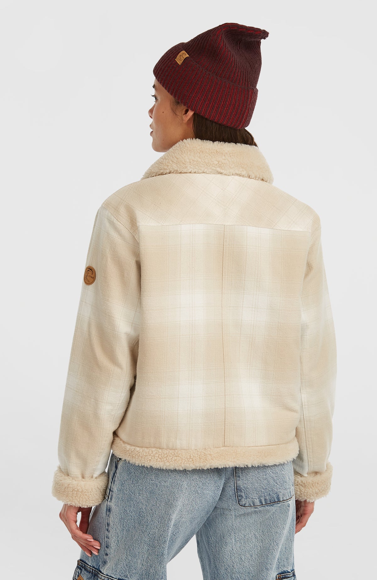 Veste O'Riginals doublée en polaire | Beige Check
