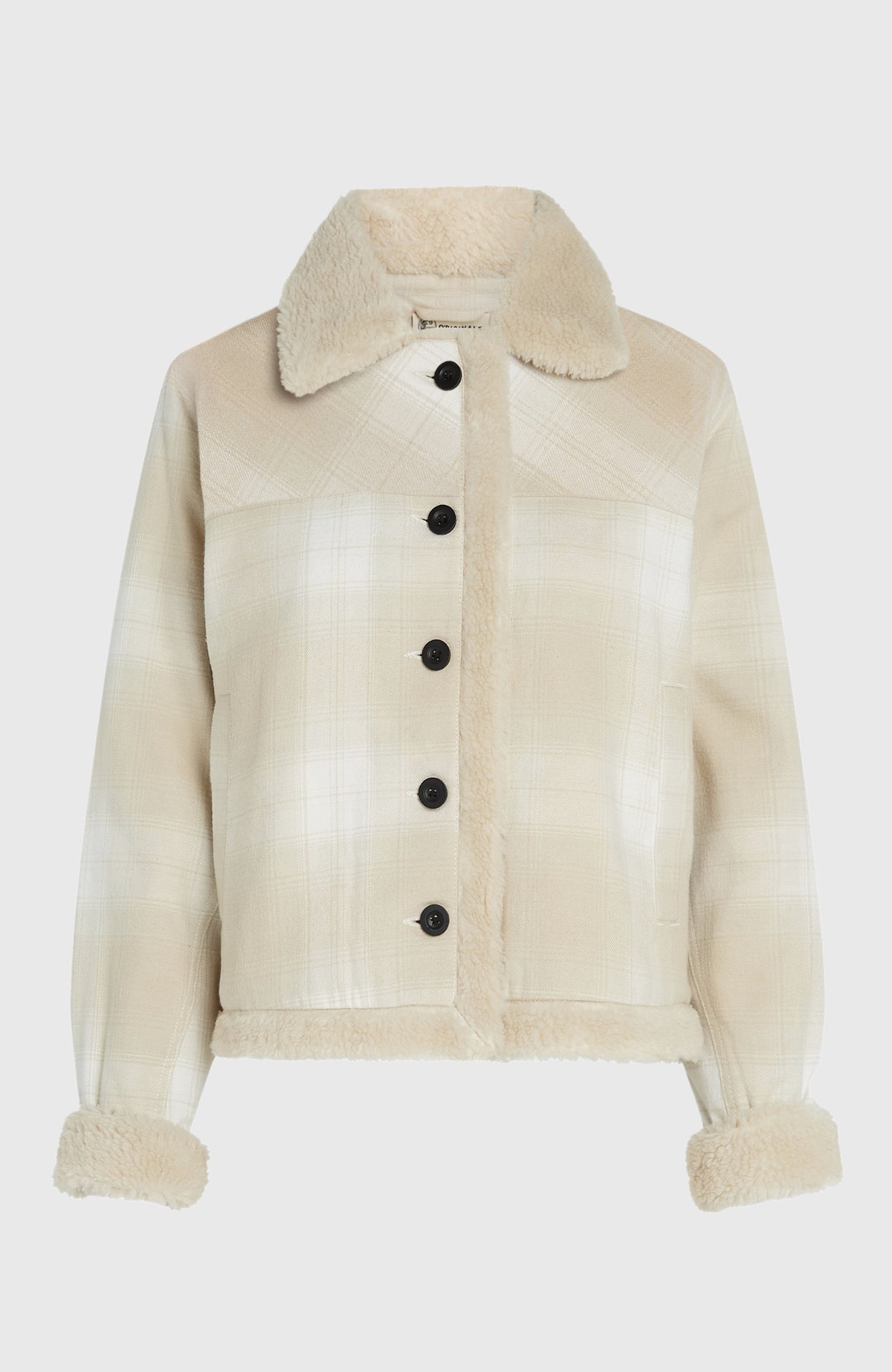 Veste O'Riginals doublée en polaire | Beige Check