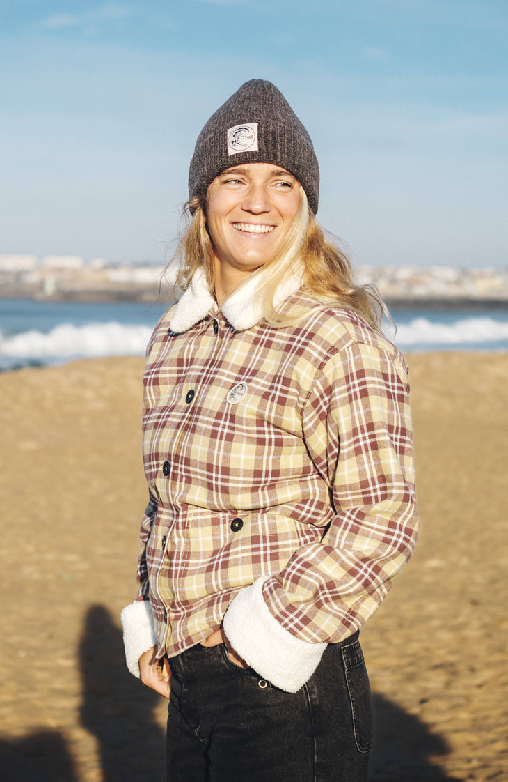 Veste O'Riginals doublée en polaire | Beige Check Flannel