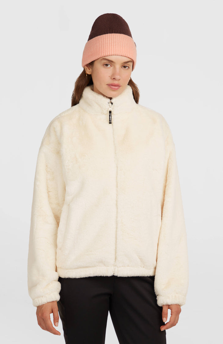 Veste en fausse fourrure à zip intégral O'Neill Must-Have | Linen White