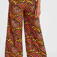 Pantalon Malia Beach | Orange Rainbow Stripe