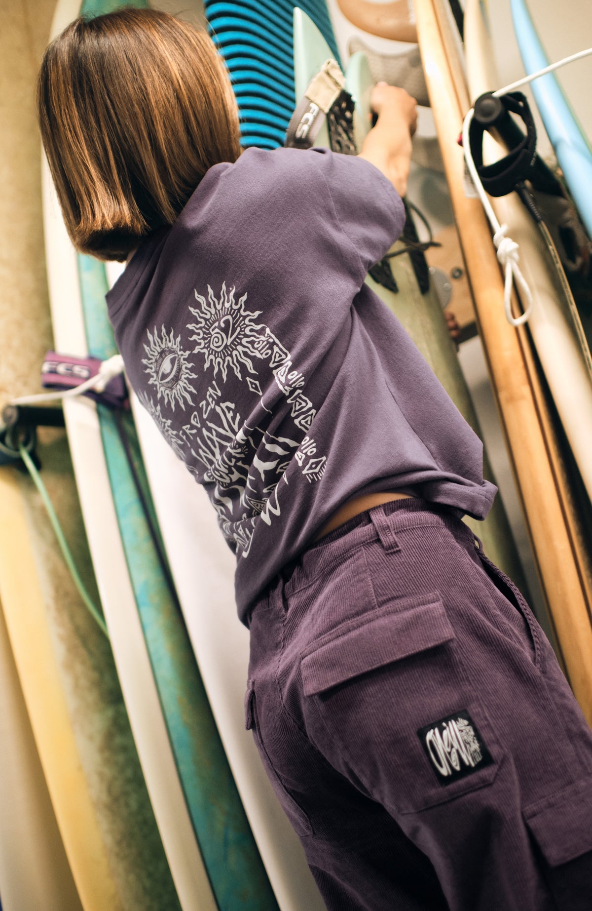 T-shirt oversize Surf Heroes | Mauve Miracle
