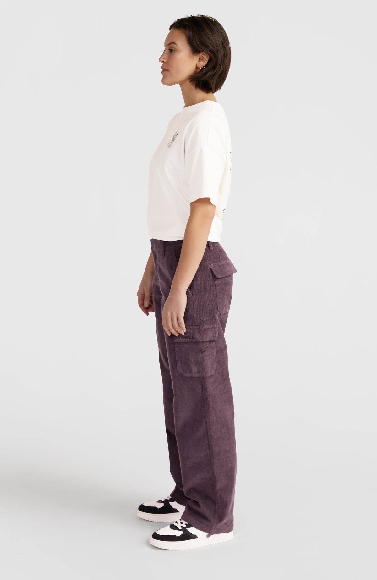 Pantalon cargo mauve sale