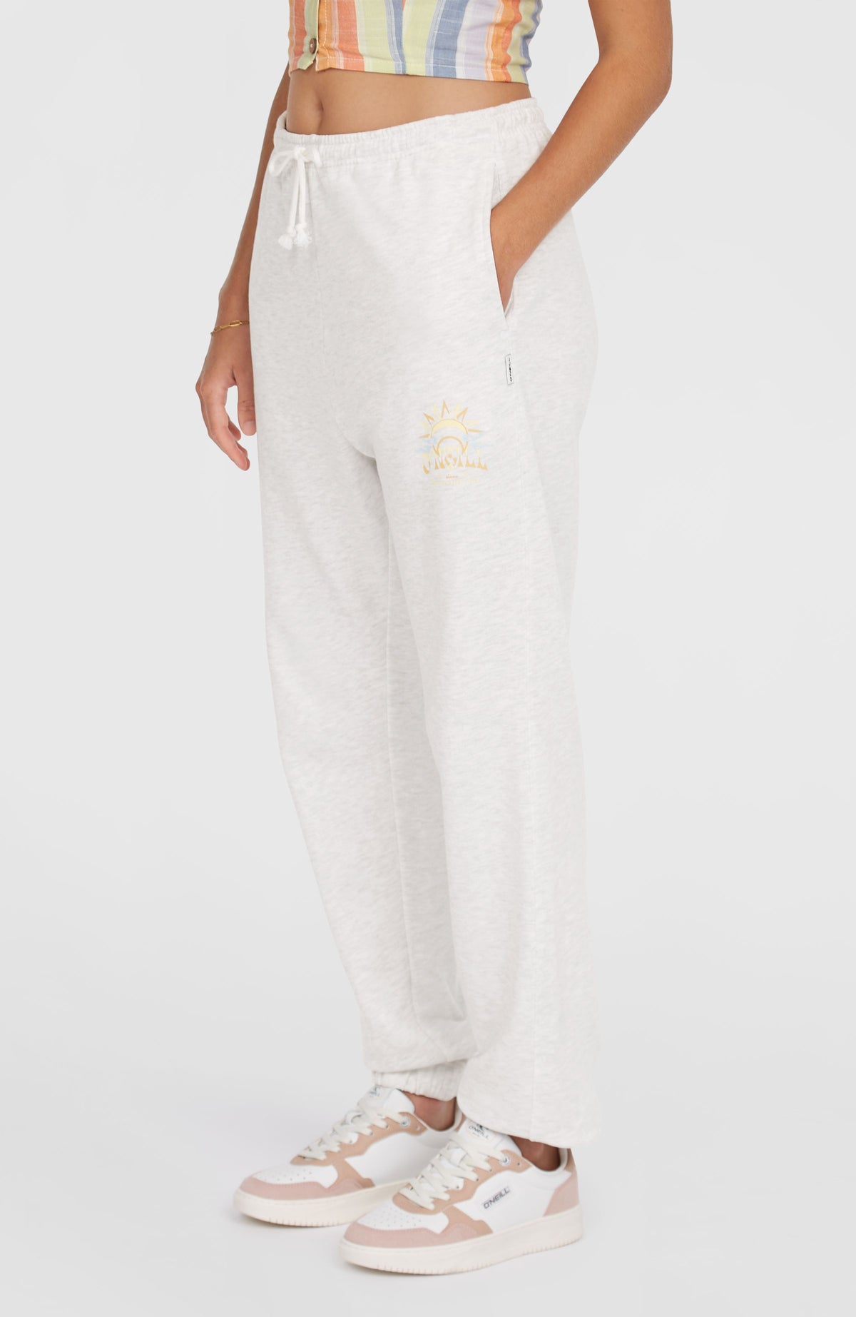 Pantalon de survêtement Beach Vintage | White Melange