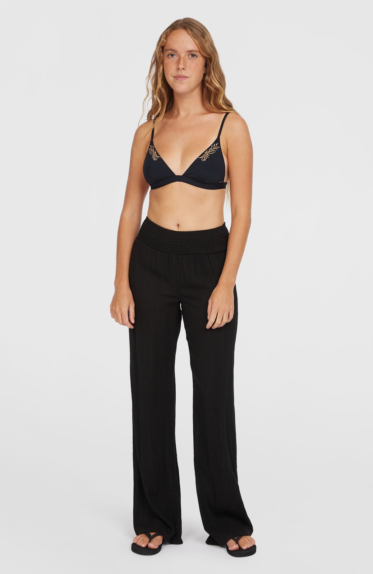 Pantalon Johnny Smocked Waist | Black Out