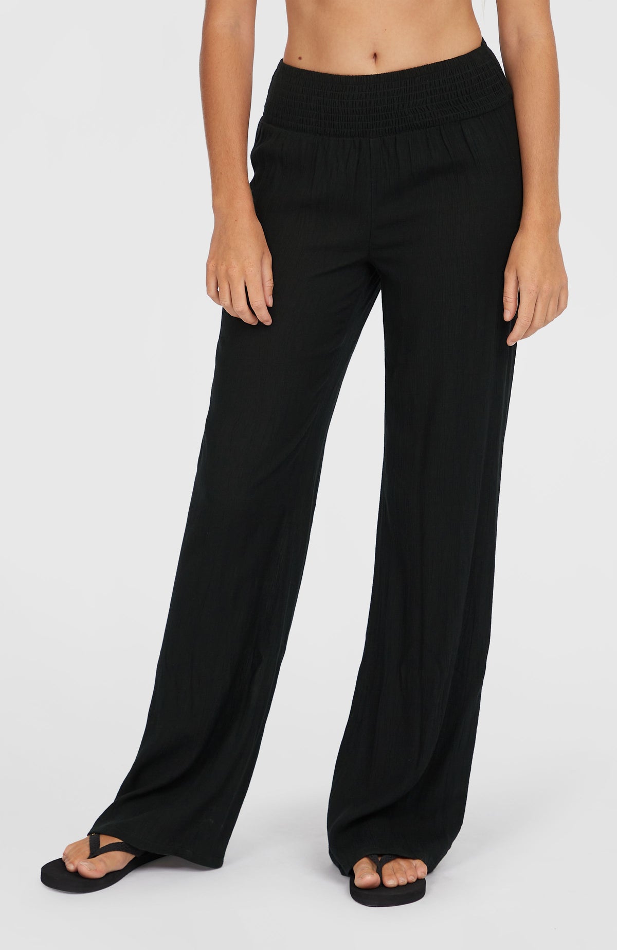 Pantalon Johnny Smocked Waist | Black Out