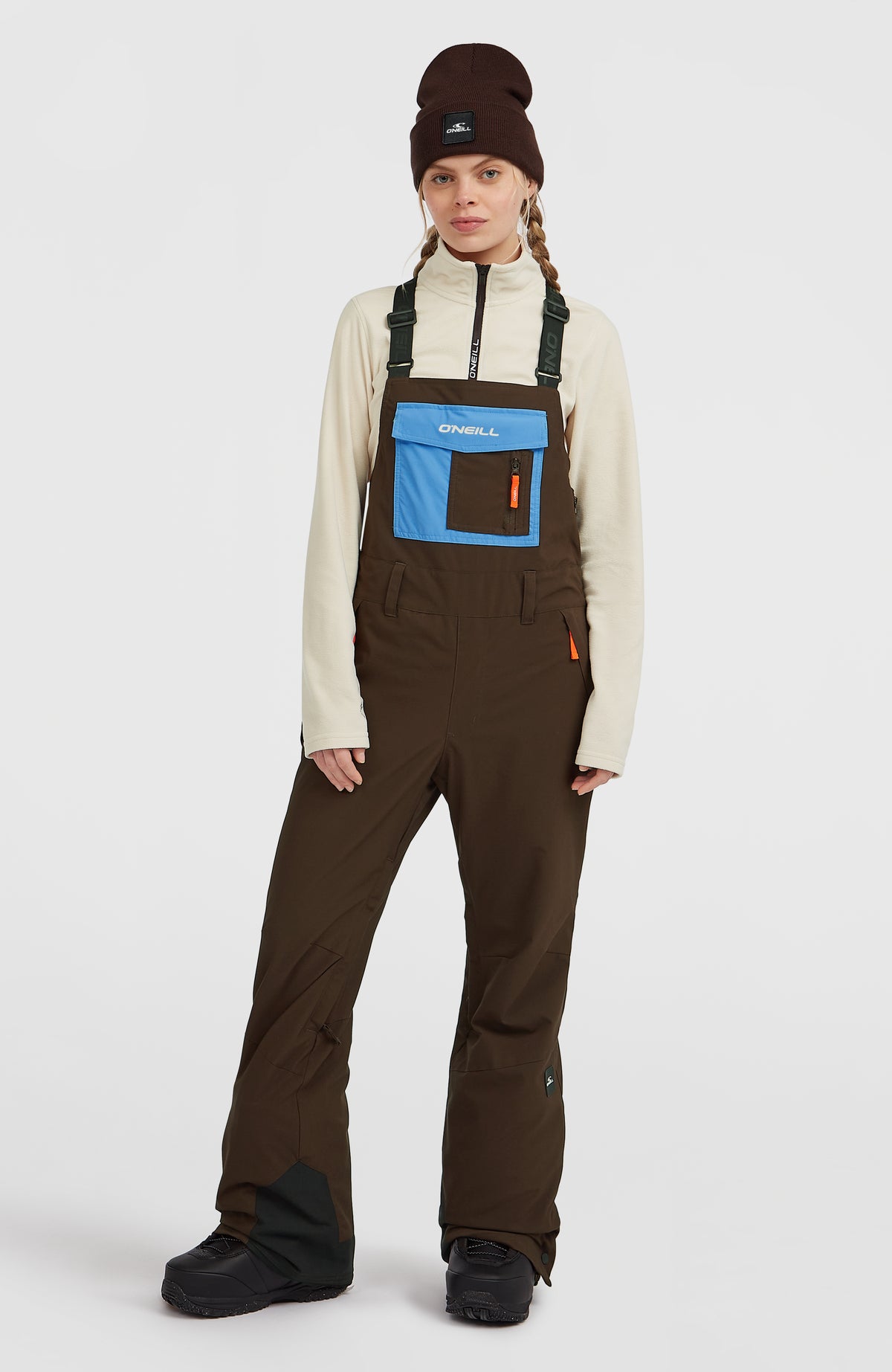Salopette de ski FWC'Peak | Coffee Bean Colour Block