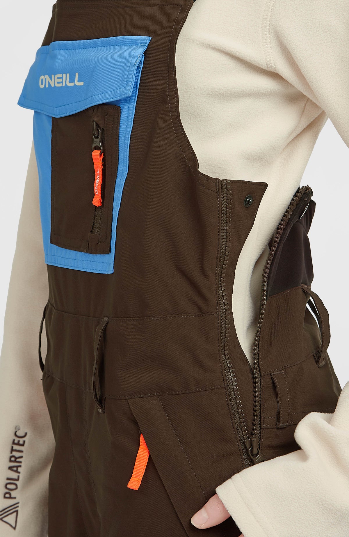 Salopette de ski FWC'Peak | Coffee Bean Colour Block