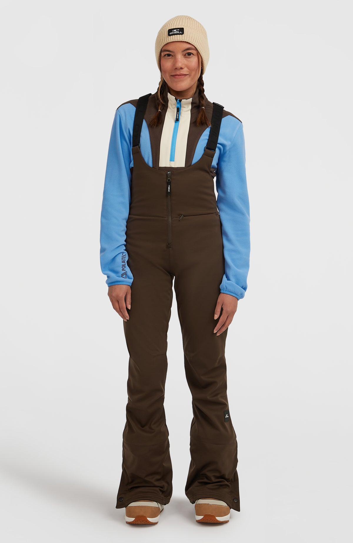 Pantalon de ski à bretelles Softshell FWC'Cruz | Coffee Bean