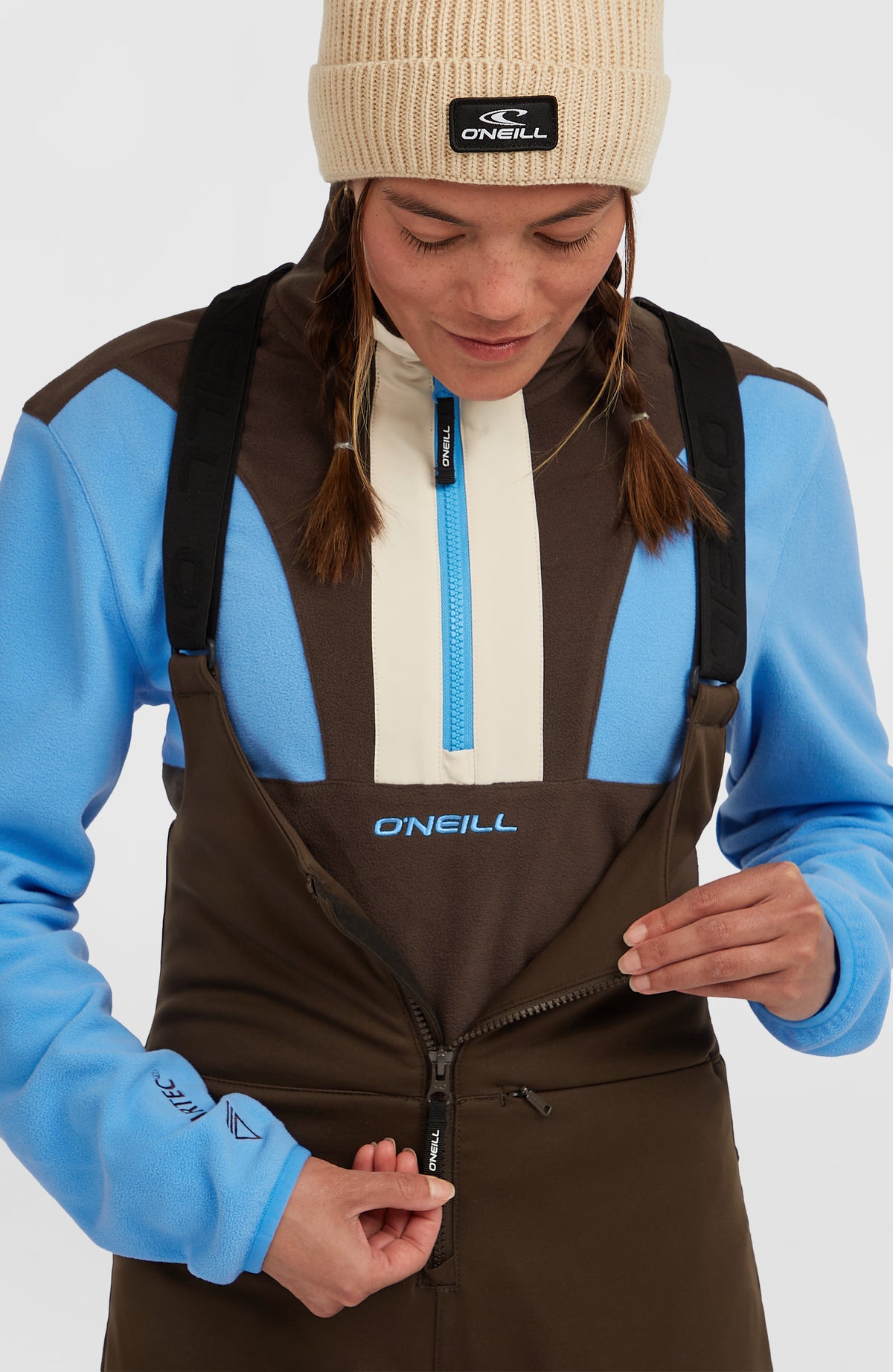 Pantalon de ski à bretelles Softshell FWC'Cruz | Coffee Bean