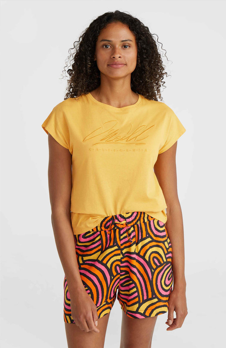 Short Amiri Beach | Orange Rainbow Stripe