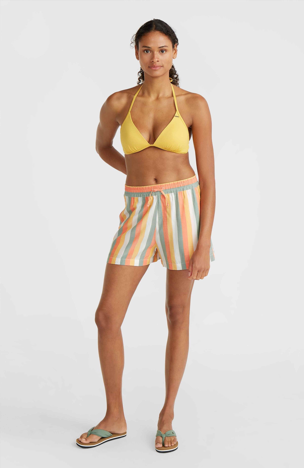 Short Amiri Beach | Orange Multistripe