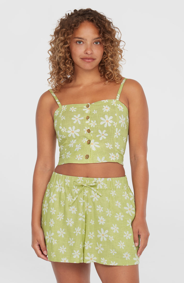 Short Beach Vintage | Green Daisyline