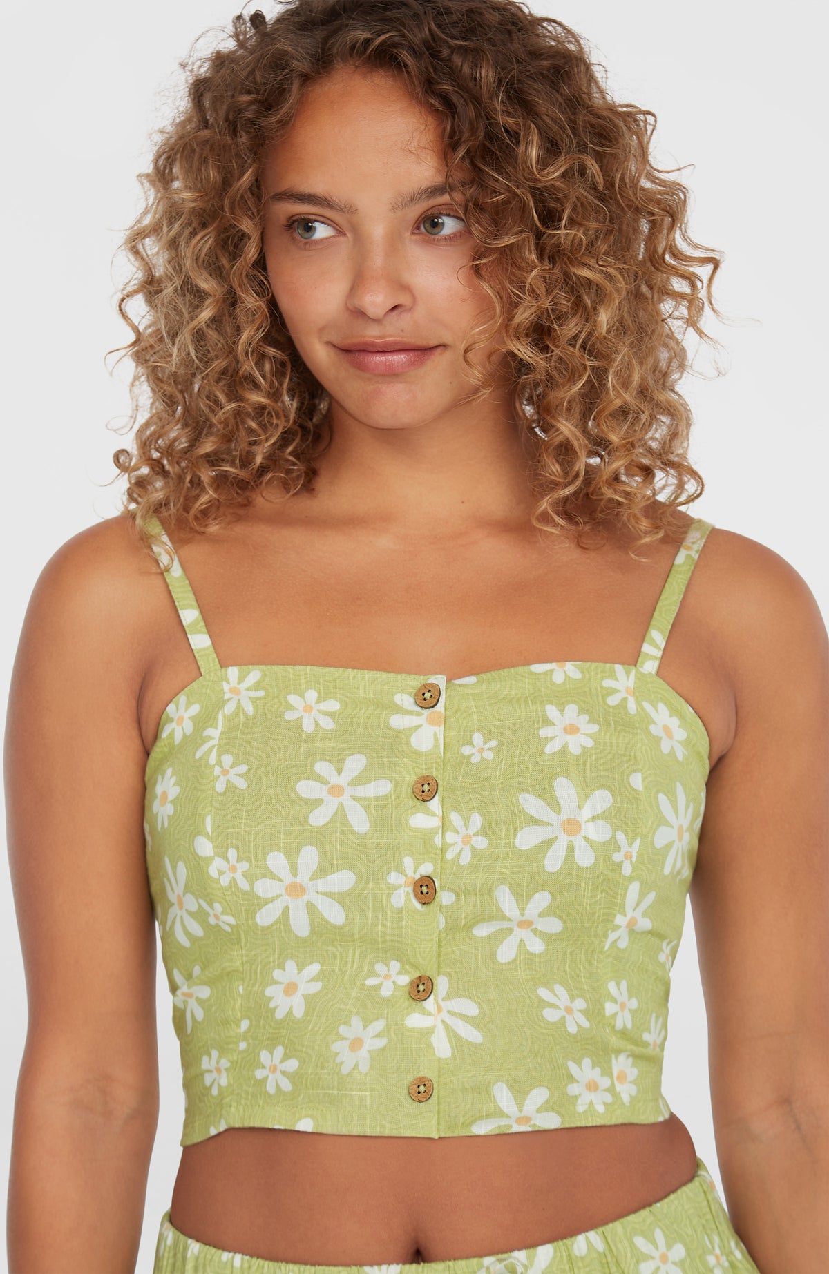 Short Beach Vintage | Green Daisyline