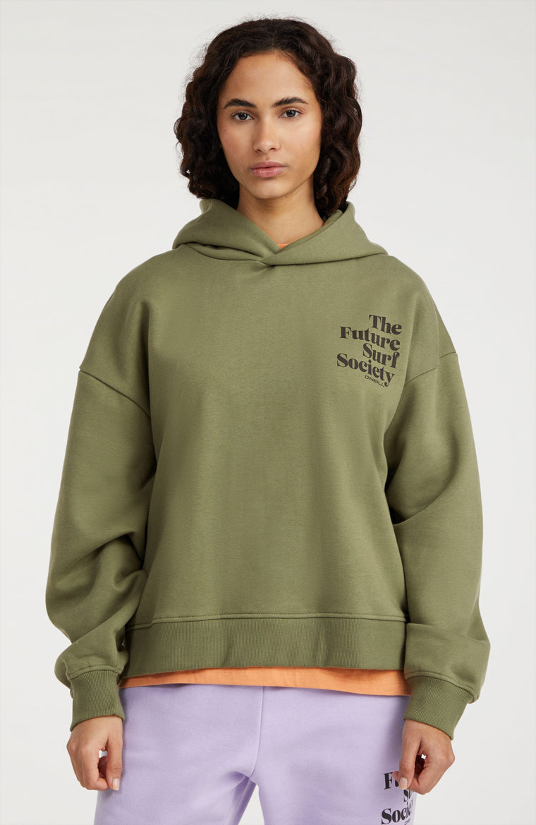 Sweat à capuche Future Surf Society | Deep Lichen Green