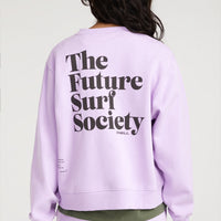 Sweat à col rond Future Surf Society | Purple Rose