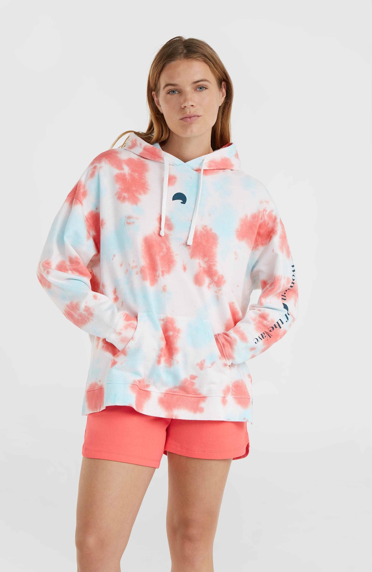 Sweat à capuche Women of the Wave | Pink Ice Cube Tie Dye