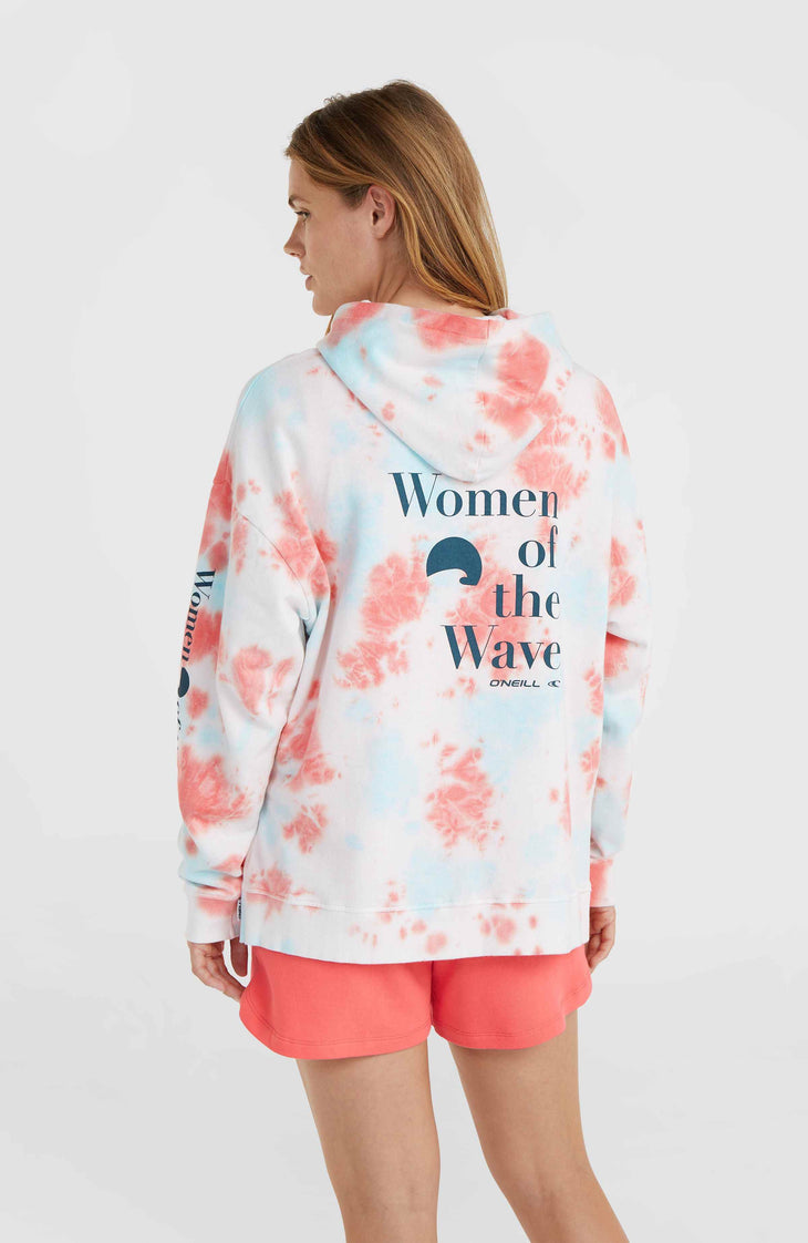 Sweat à capuche Women of the Wave | Pink Ice Cube Tie Dye