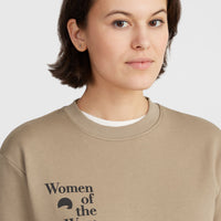 Sweatshirt à col rond Women of the Wave | Concrete