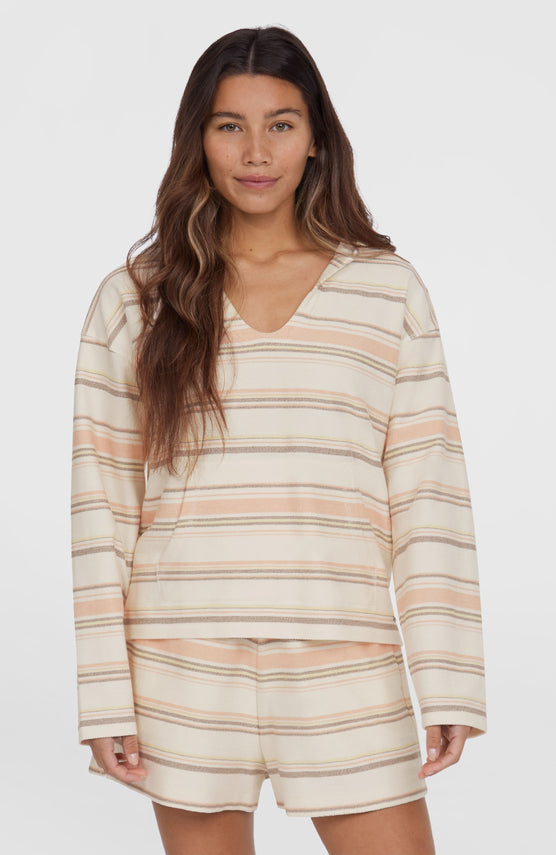 Sweat à capuche Bavaro | White Bavarro Stripe
