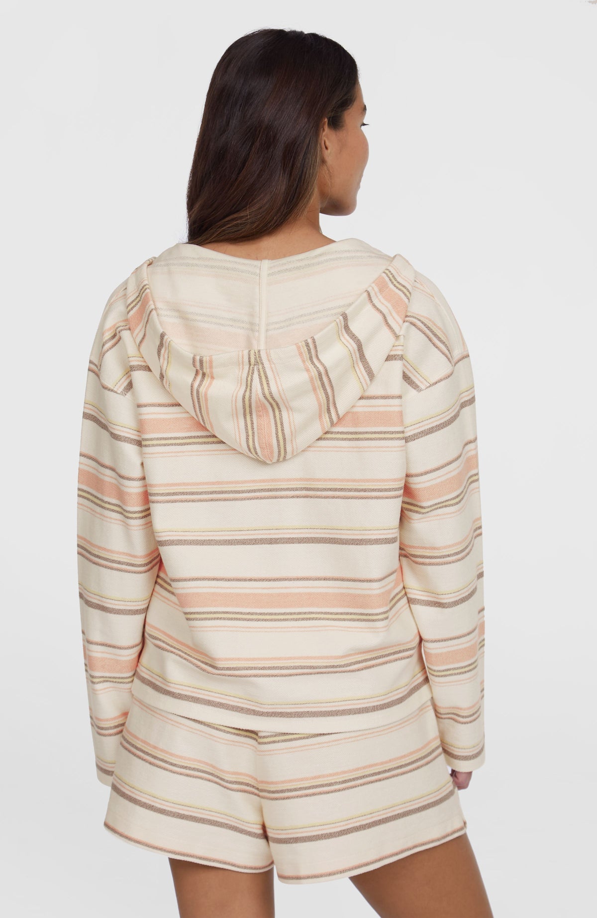 Sweat à capuche Bavaro | White Bavarro Stripe