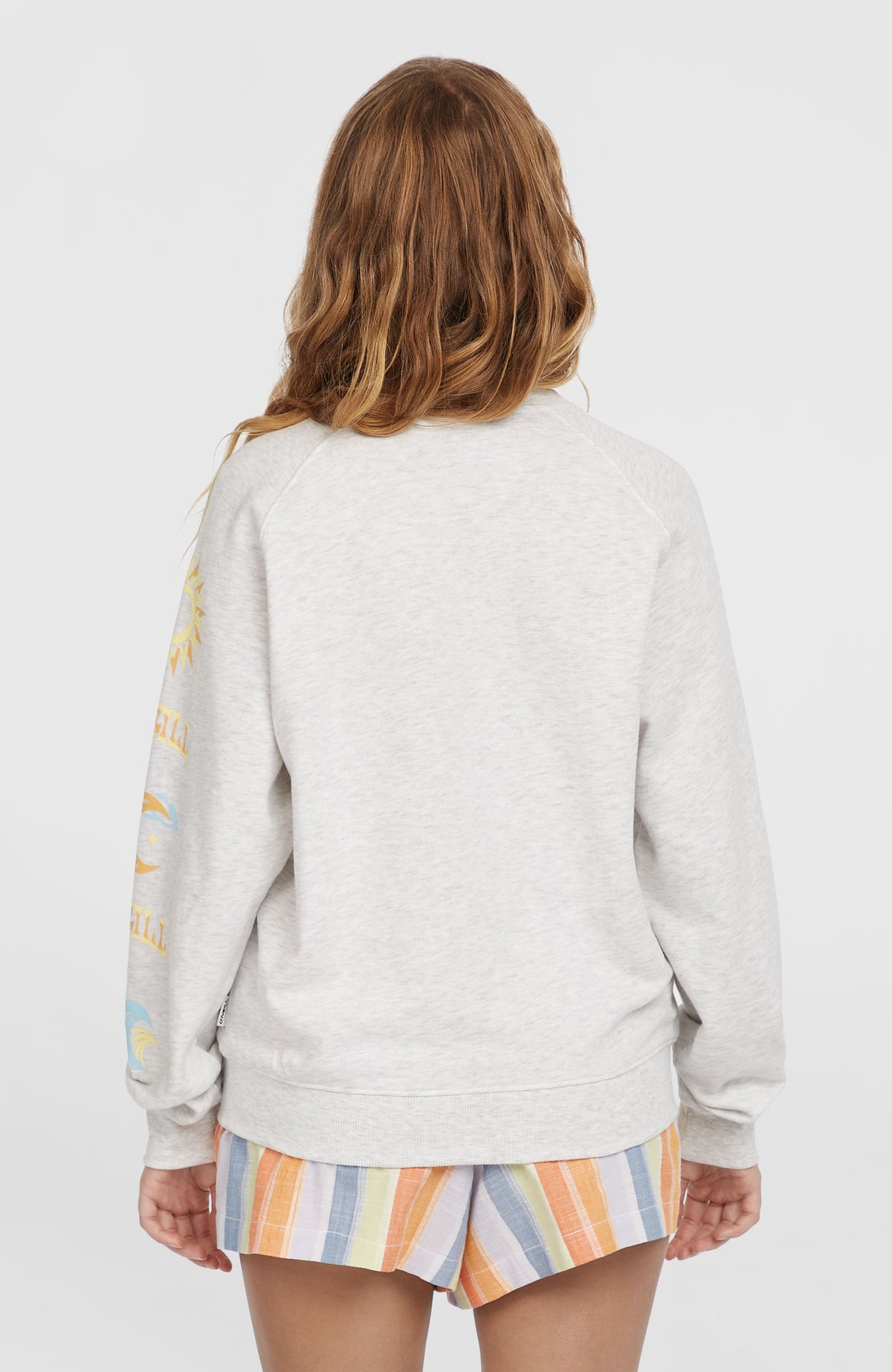 Sweatshirt Beach Vintage Crew | White Melange
