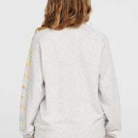 Sweatshirt Beach Vintage Crew | White Melange