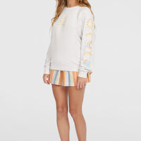 Sweatshirt Beach Vintage Crew | White Melange