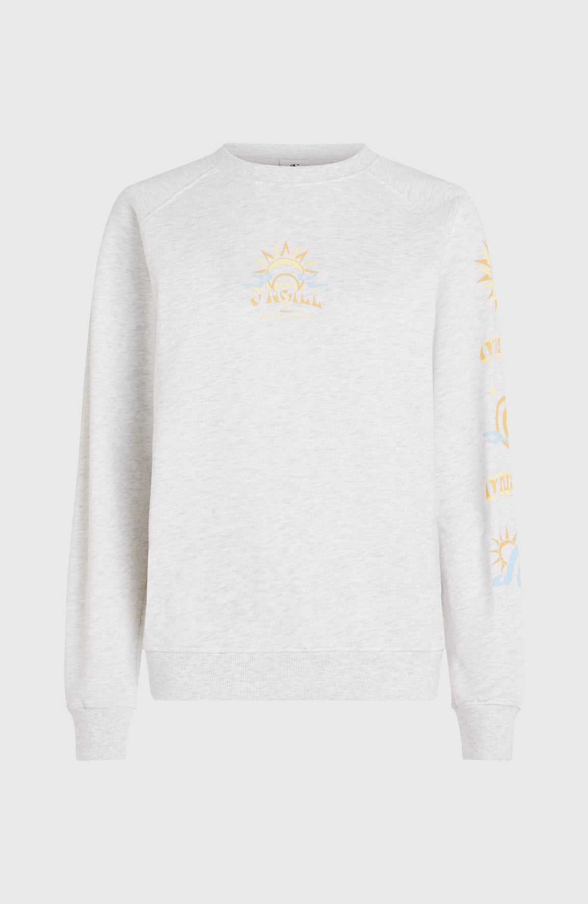 Sweatshirt Beach Vintage Crew | White Melange