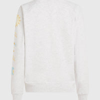 Sweatshirt Beach Vintage Crew | White Melange