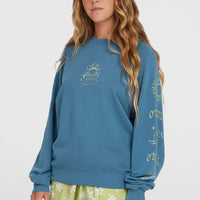 Sweatshirt Beach Vintage Crew | Copen Blue