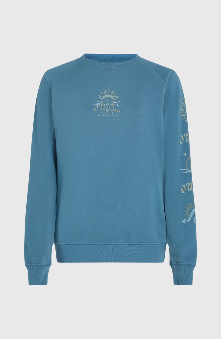 Sweatshirt Beach Vintage Crew | Copen Blue