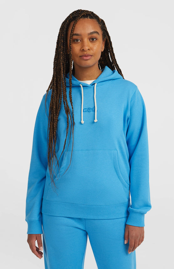 Sweat à capuche Essentials Script | Blue Poppy