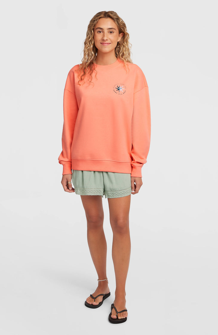 Sweatshirt Summer Must-Have Crewneck | Funky Peach