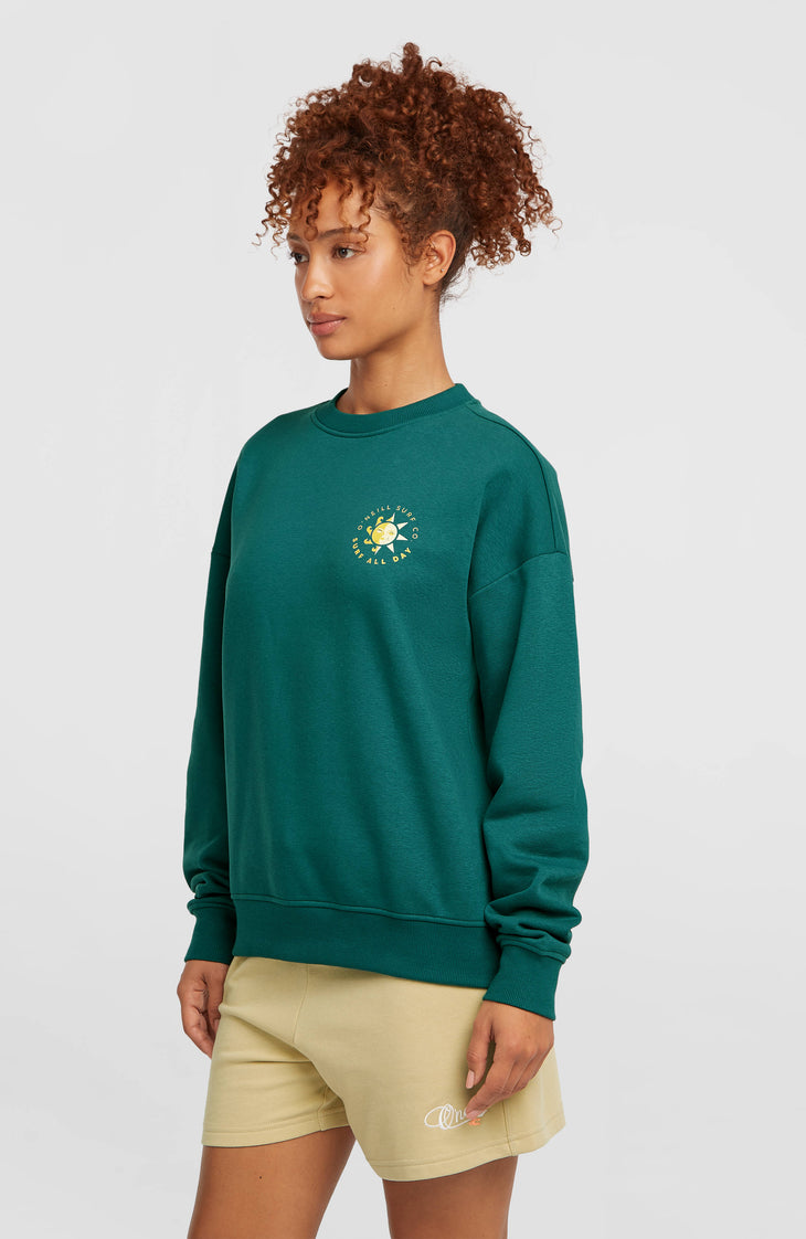 Sweatshirt Summer Must-Have Crewneck | Botanical Heat
